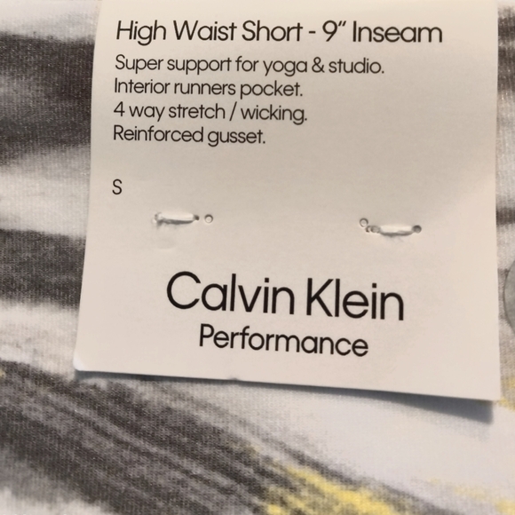 CALVIN KLEIN Performance high waist athletic shorts Biking,running, yoga - Picture 3 of 3